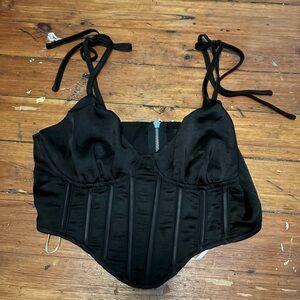 Lulu's Black Corset Top